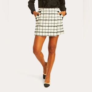 NWT Mestiza New York Teresa Tweed Mini Skirt Sz 4